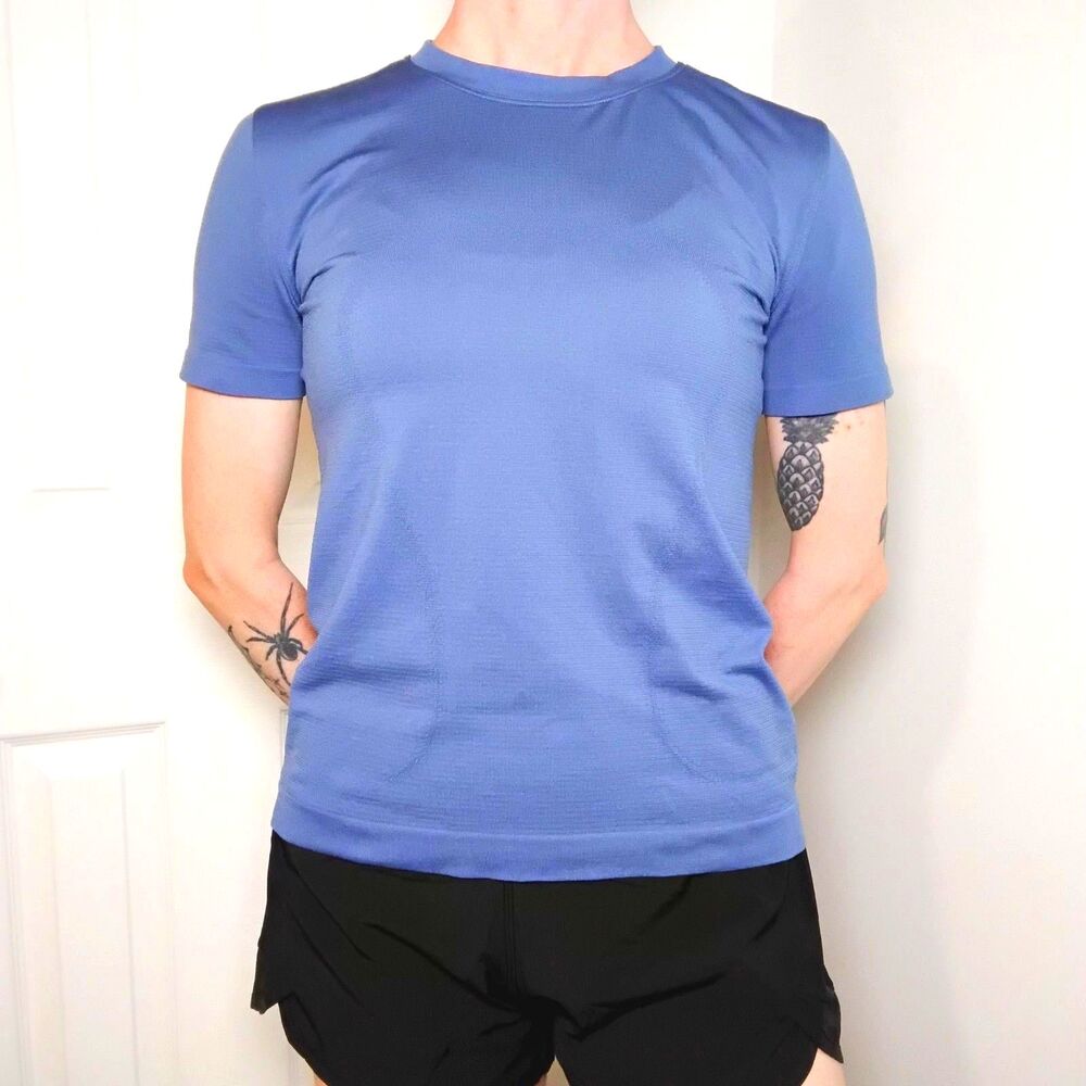 Lululemon Swiftly Relaxed Short-Sleeve Shirt Hip Length *Updated Size 0 Blue